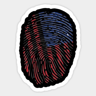 Patriotic Print Sticker